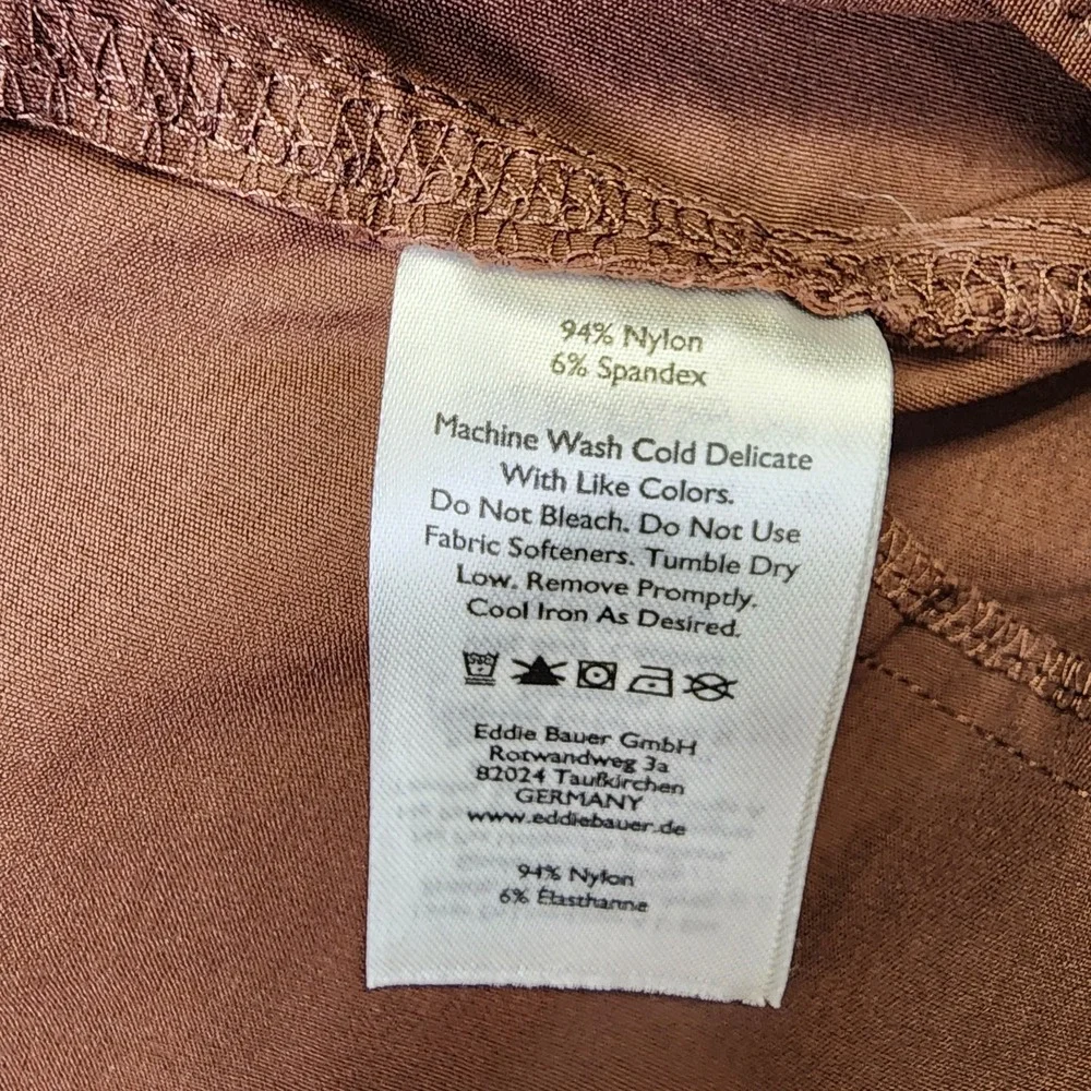 Eddie Bauer First Ascent Guide Pro Shorts Men's 36 Burnt Brown Nylon Outdoor